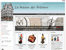 Tablet Screenshot of maison-artisans.com